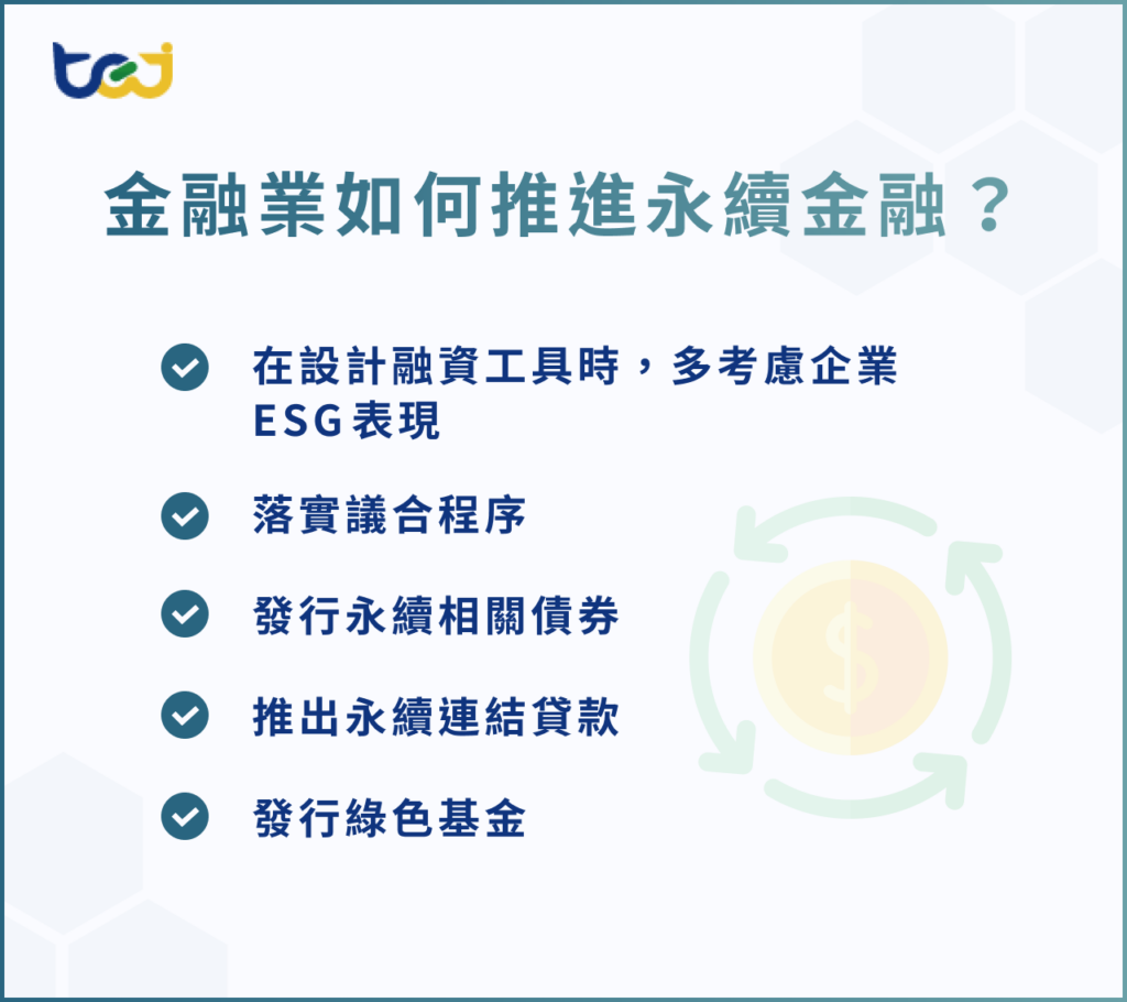金融業如何推進永續金融？