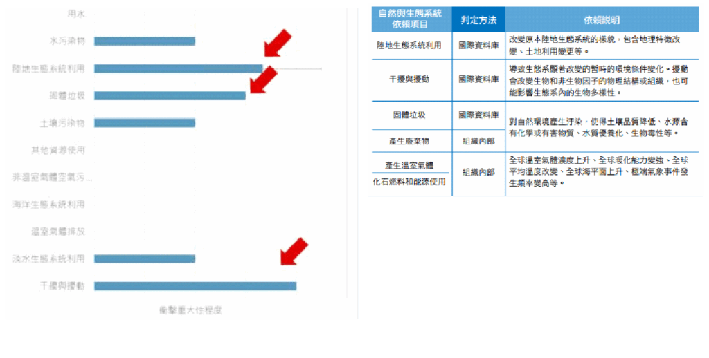 圖五、台灣大影響重大性程度
